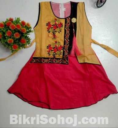 Fashionable cotton frock
